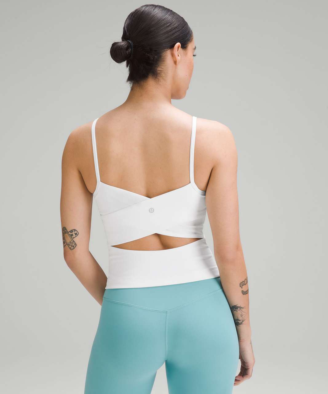 Lululemon Crossback Strappy Athletic Workout Tank Top Built in Bra S Shirt