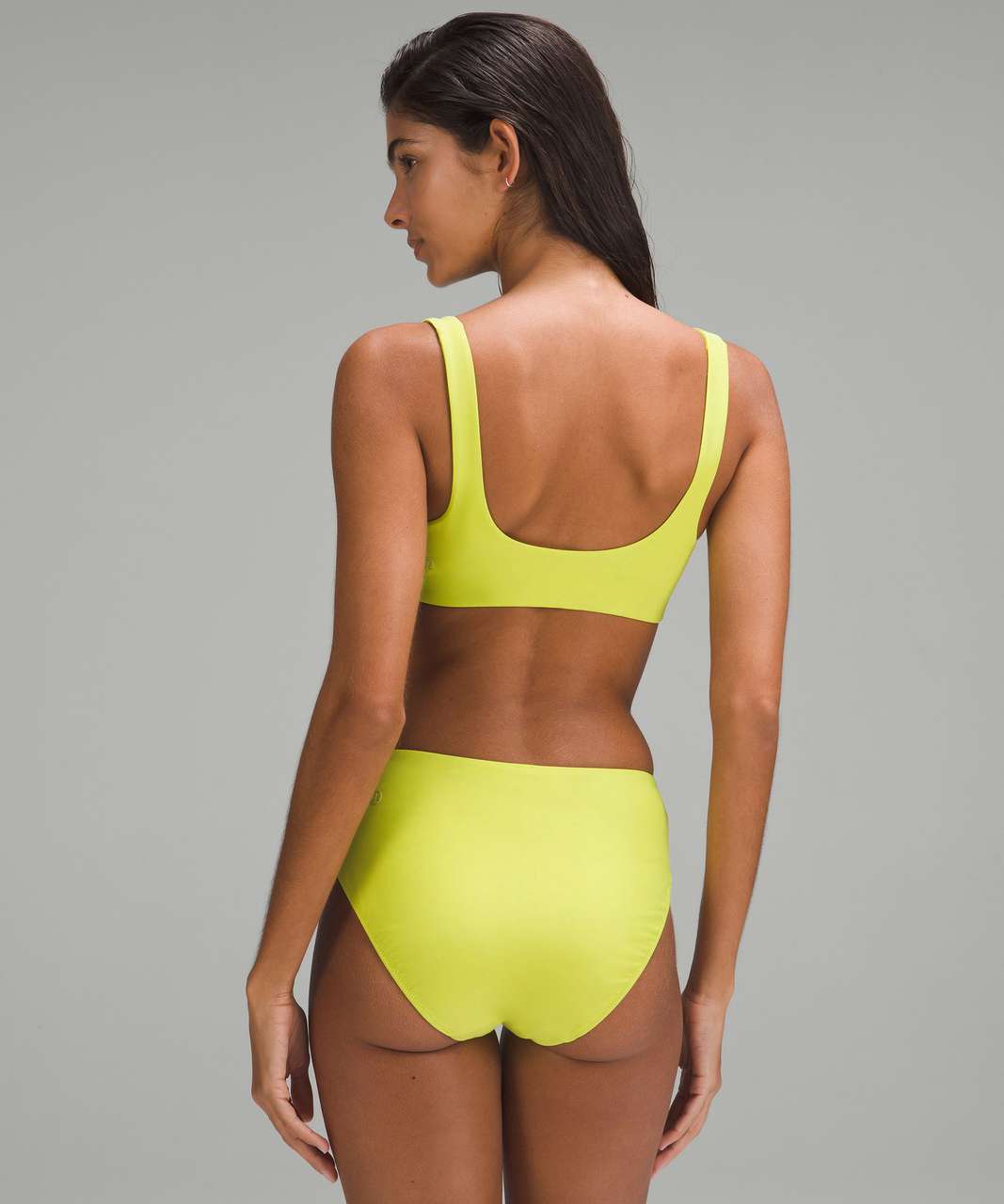 Lululemon Waterside Pull-On Swim Top B/C Cup - Yellow Serpentine