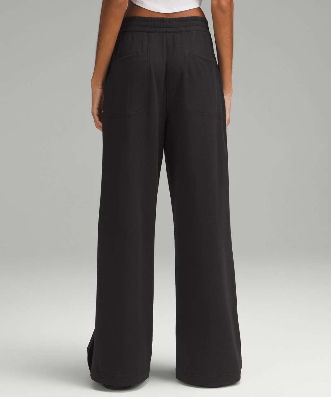 Lululemon French Terry High-Rise Pant *Full Length - Black - lulu fanatics