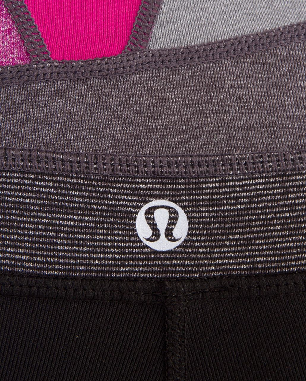 Lululemon Groove Crop - Black /  Quilt 23 /  Coal Wee Stripe