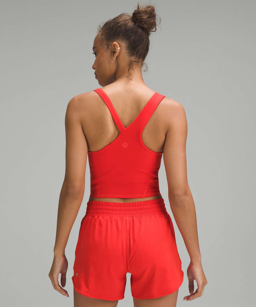 Lululemon Everlux Asymmetrical Tennis Tank Top - Hot Heat