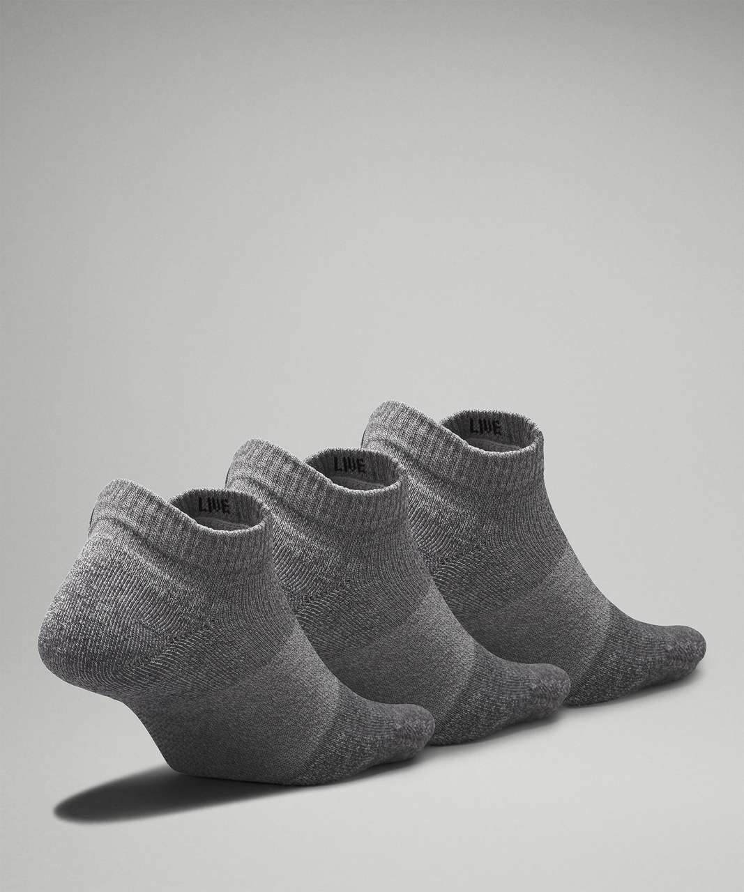 Lululemon Womens Daily Stride Comfort Ankle Sock *3 Pack - Heather Grey