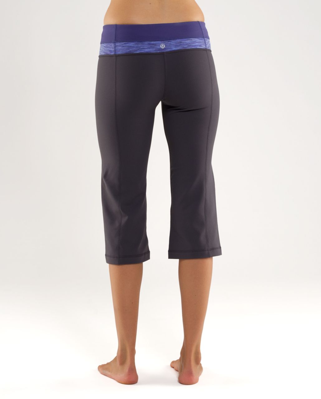 Lululemon Groove Crop - Coal /  Royalty /  Royalty Space Dye