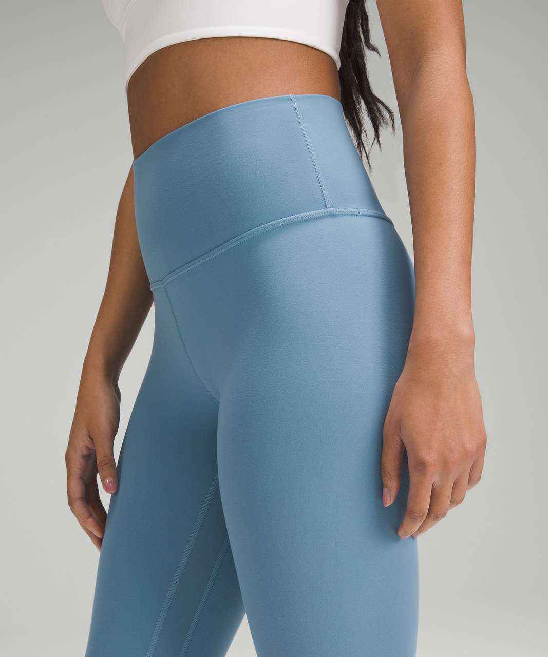 Lululemon Align High-Rise Crop 23 - Utility Blue - lulu fanatics