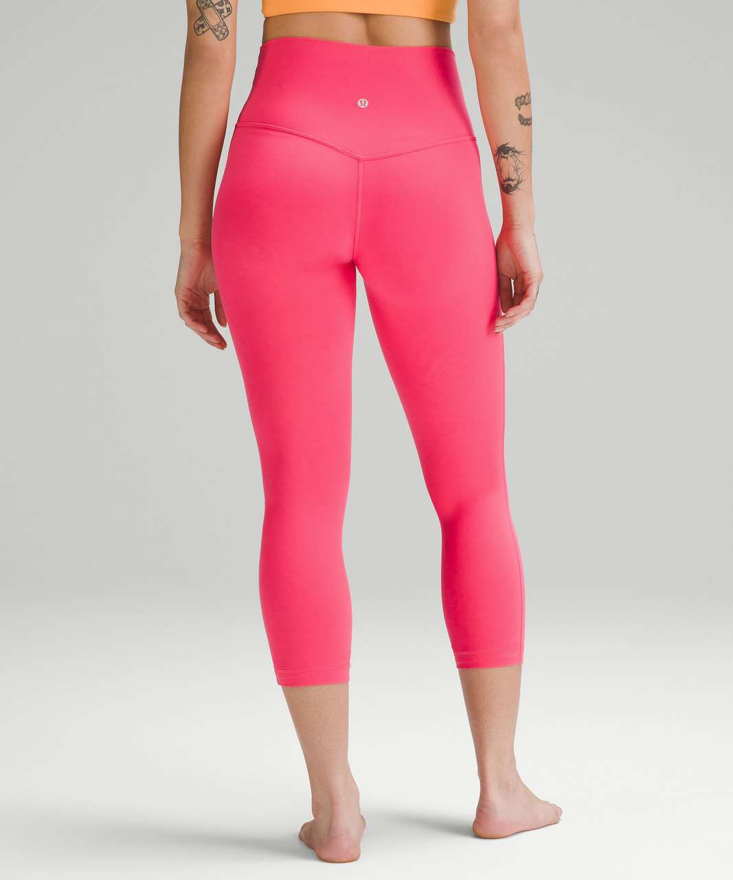 Lululemon Colour Me Quick Crop 17 - Black / Flash Light Tone - lulu  fanatics