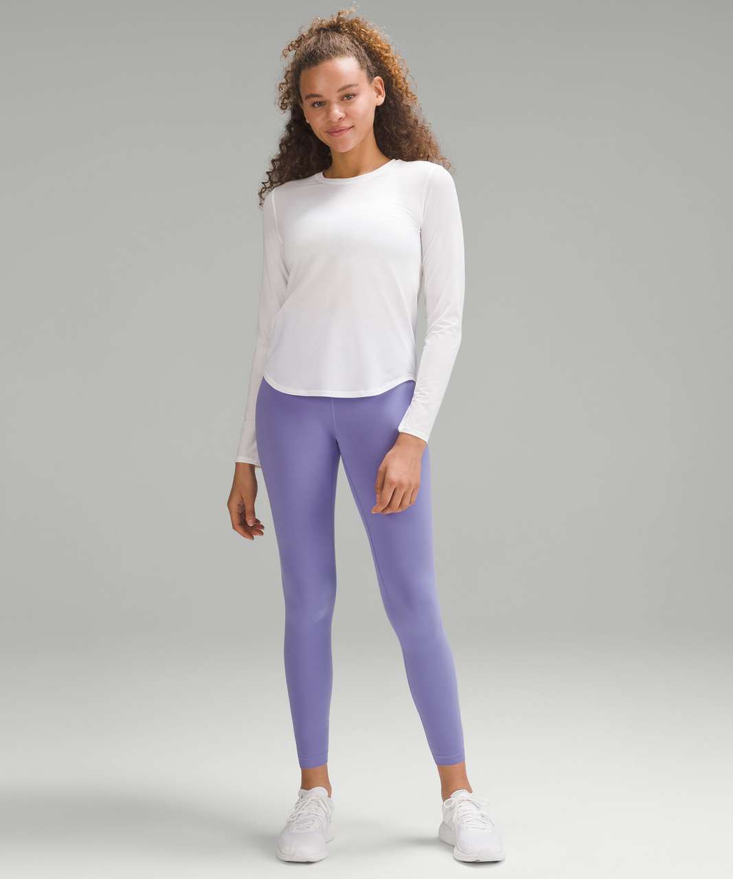 Lululemon Everlux and Mesh High-Rise Tight 25 - Grape Thistle - lulu  fanatics