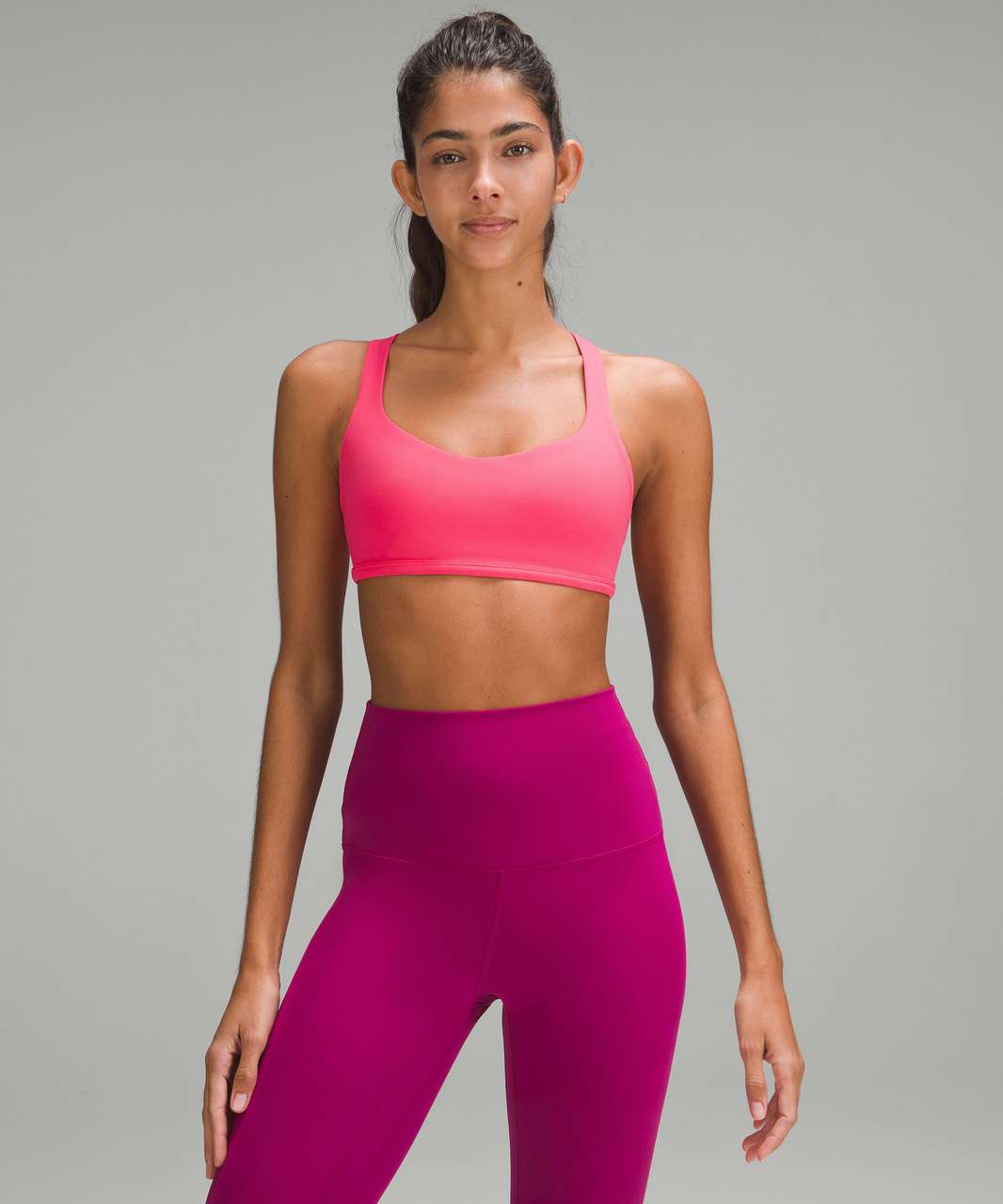 Lululemon Free to Be Bra - Wild *Light Support, A/B Cup - Lip Gloss