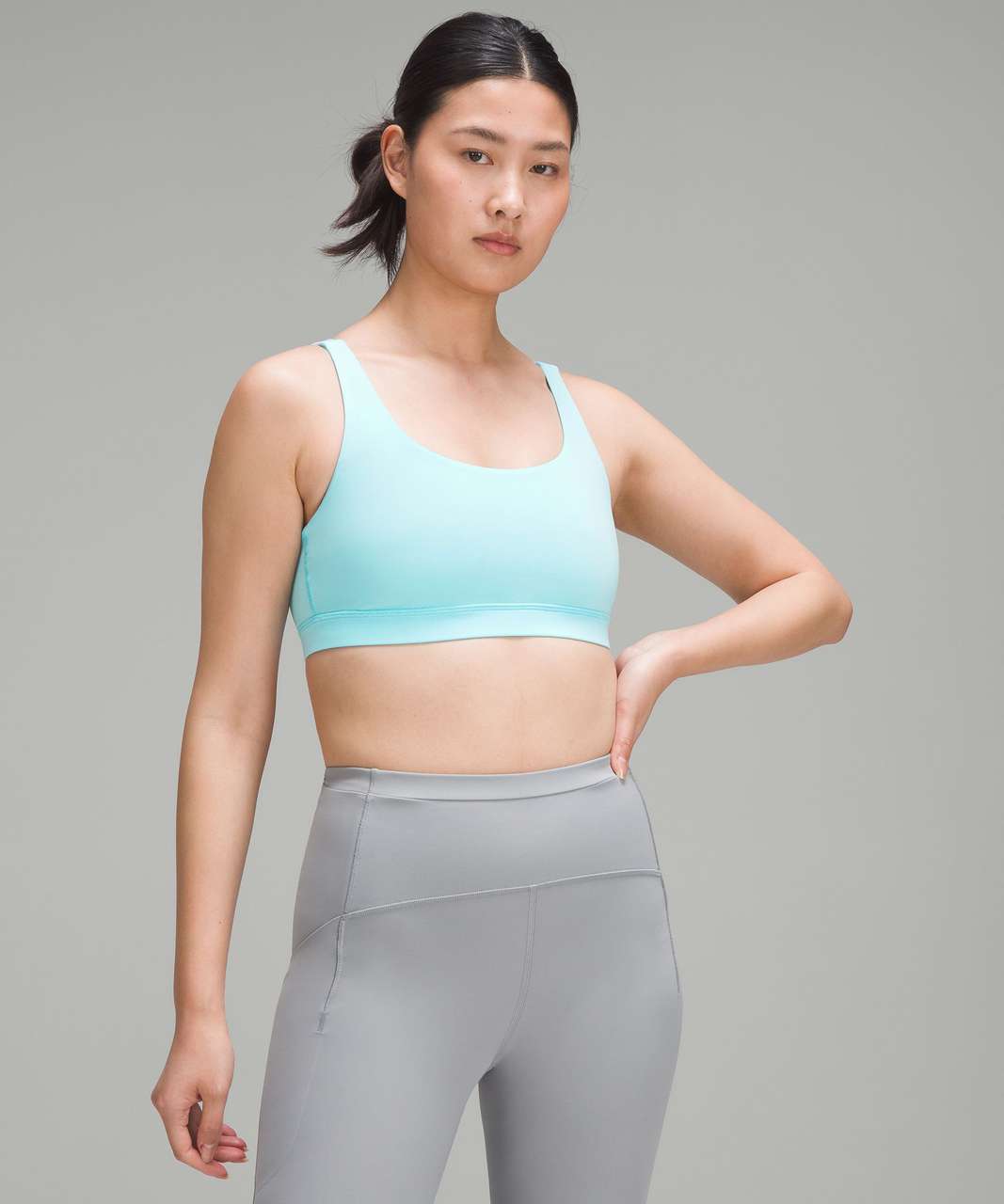 Lululemon Energy Bra *Medium Support, B–D Cups - Cyan Blue - lulu fanatics