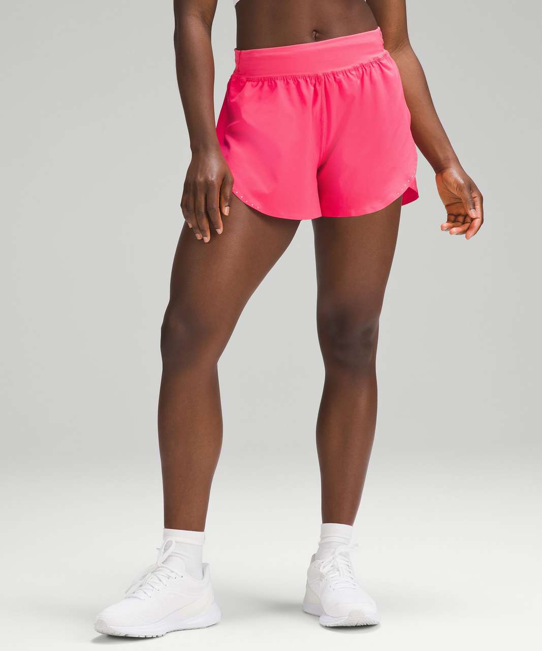 Lululemon Fast and Free Reflective High-Rise Classic-Fit Short 3" - Lip Gloss