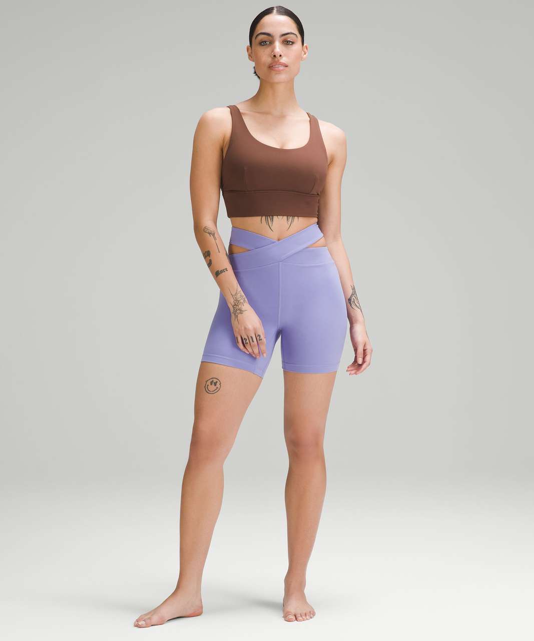 Lululemon Align Cut-Out High-Rise Short 6" - Dark Lavender