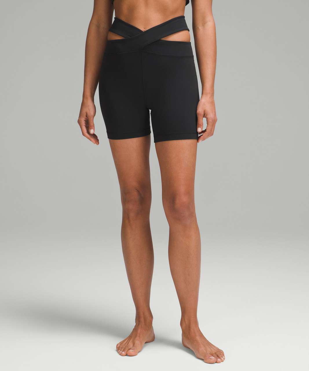 Lululemon Align Cut-Out High-Rise Short 6 - Black - lulu fanatics