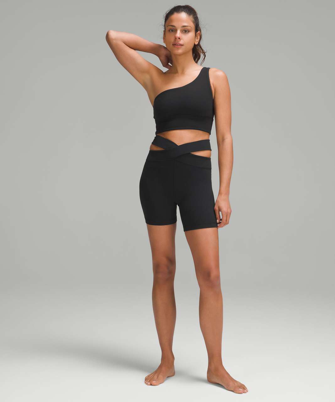 Lululemon Align Cut-Out High-Rise Short 6 - Black - lulu fanatics