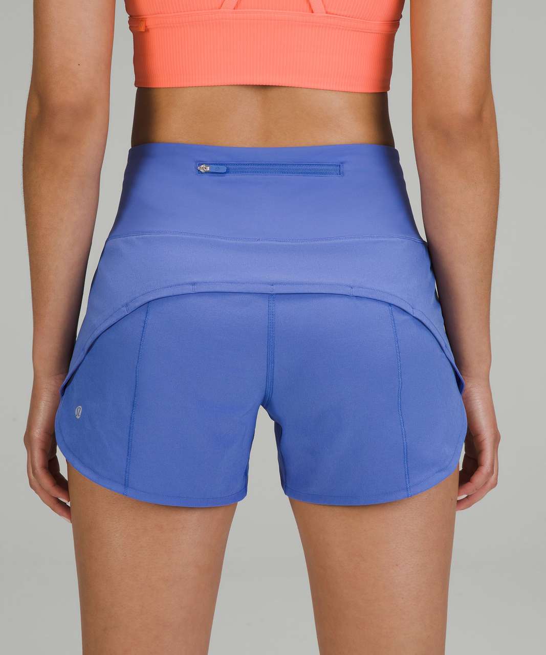 NEW Women Lululemon Speed Up High-Rise Lined Short 4 Blue Chill Size 8 &  10