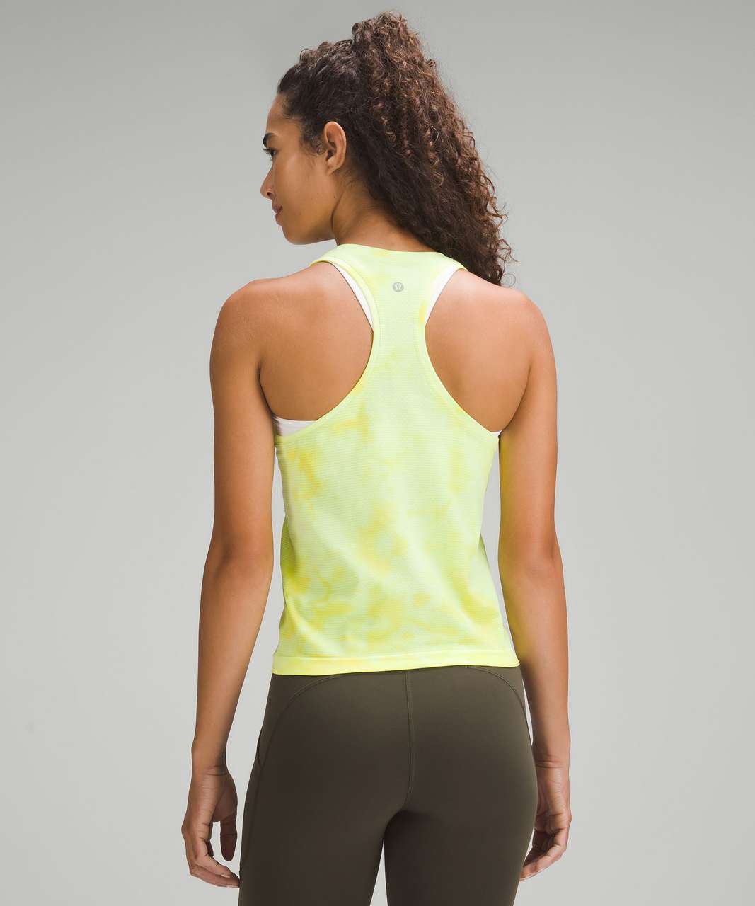 Lululemon Swiftly Tech Racerback Tank Top 2.0 *Race Length - Marble Dye Electric Lemon