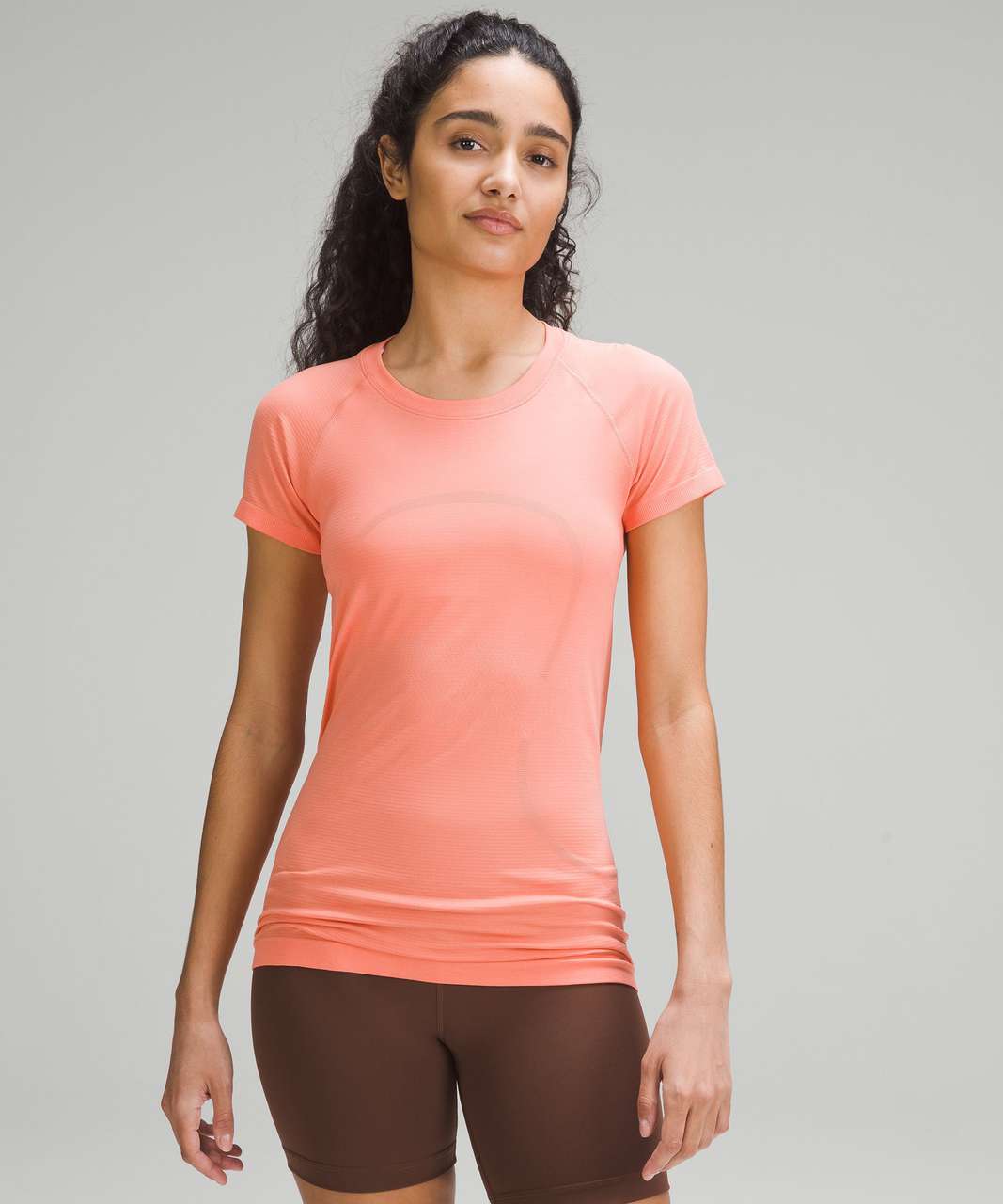 Lululemon Swiftly Tech Short Sleeve Shirt 2.0 - Sunny Coral / Sunny Coral