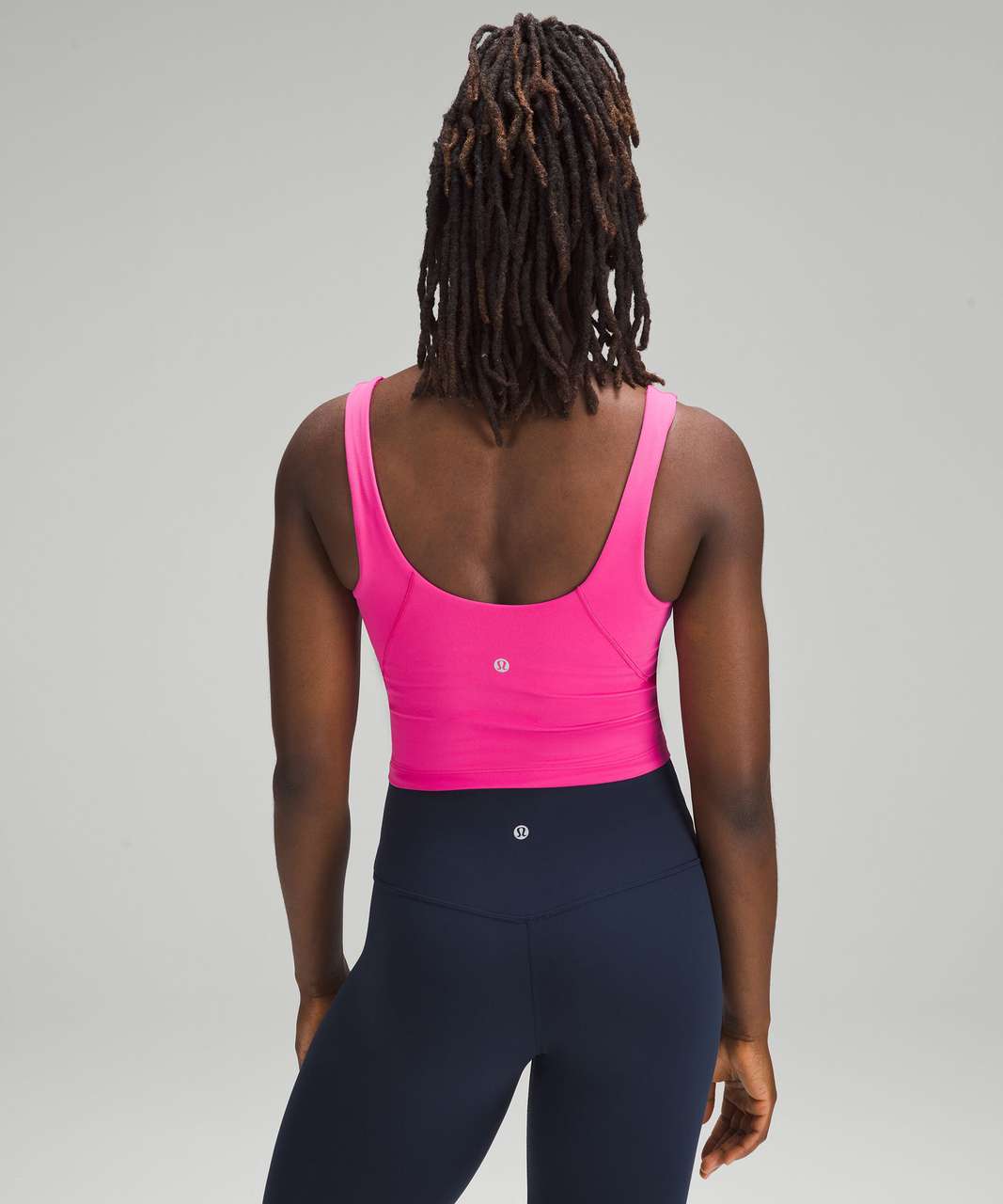 image trick finds] align waist-length racerback (sonic pink