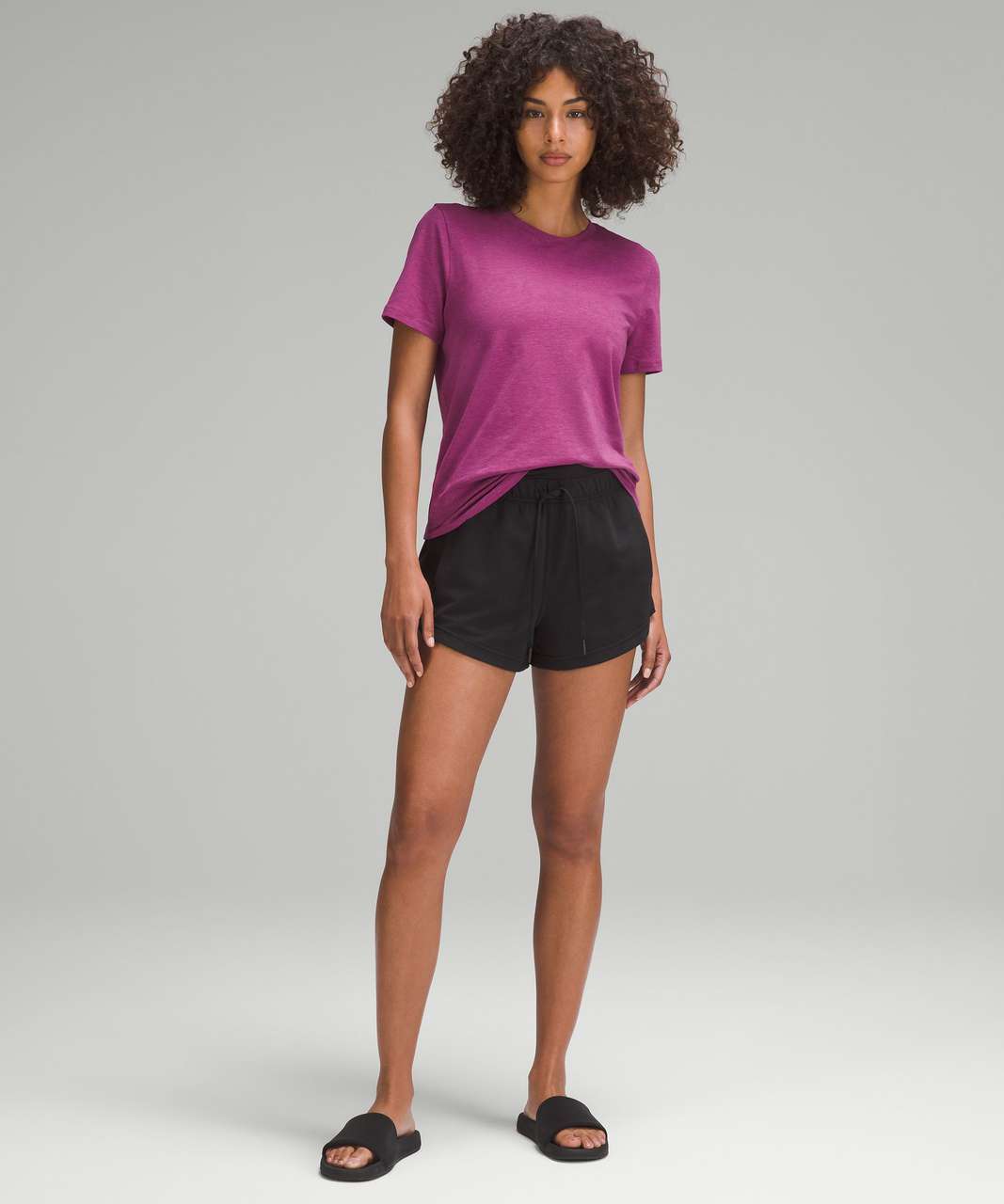 Lululemon Love Crewneck T-Shirt - Heathered Magenta Purple - lulu