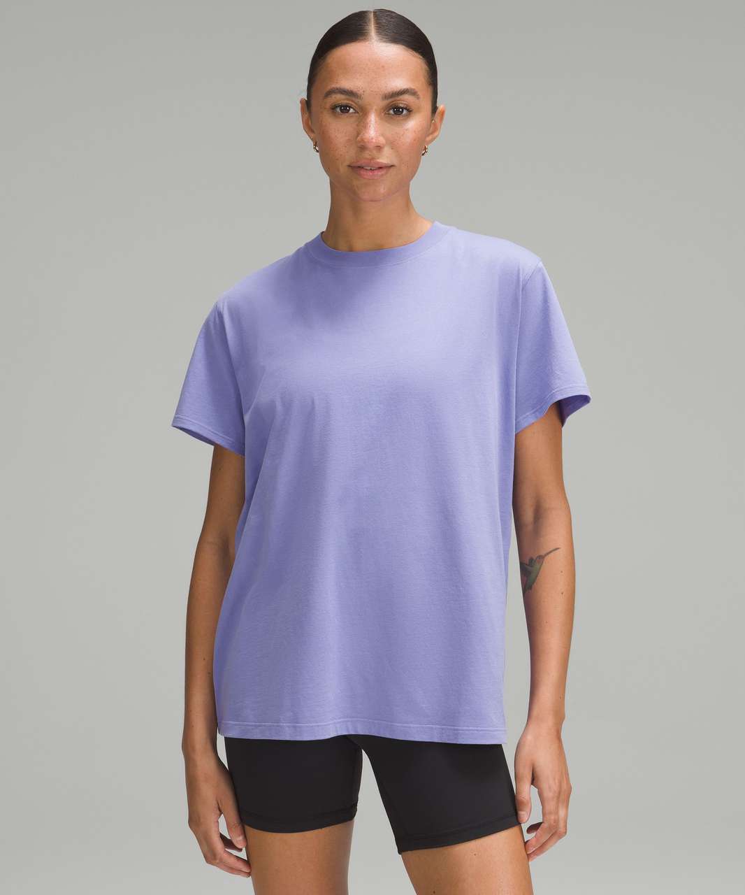 Lululemon All Yours Cotton T-Shirt - Purple - Size 2 Pima Fabric