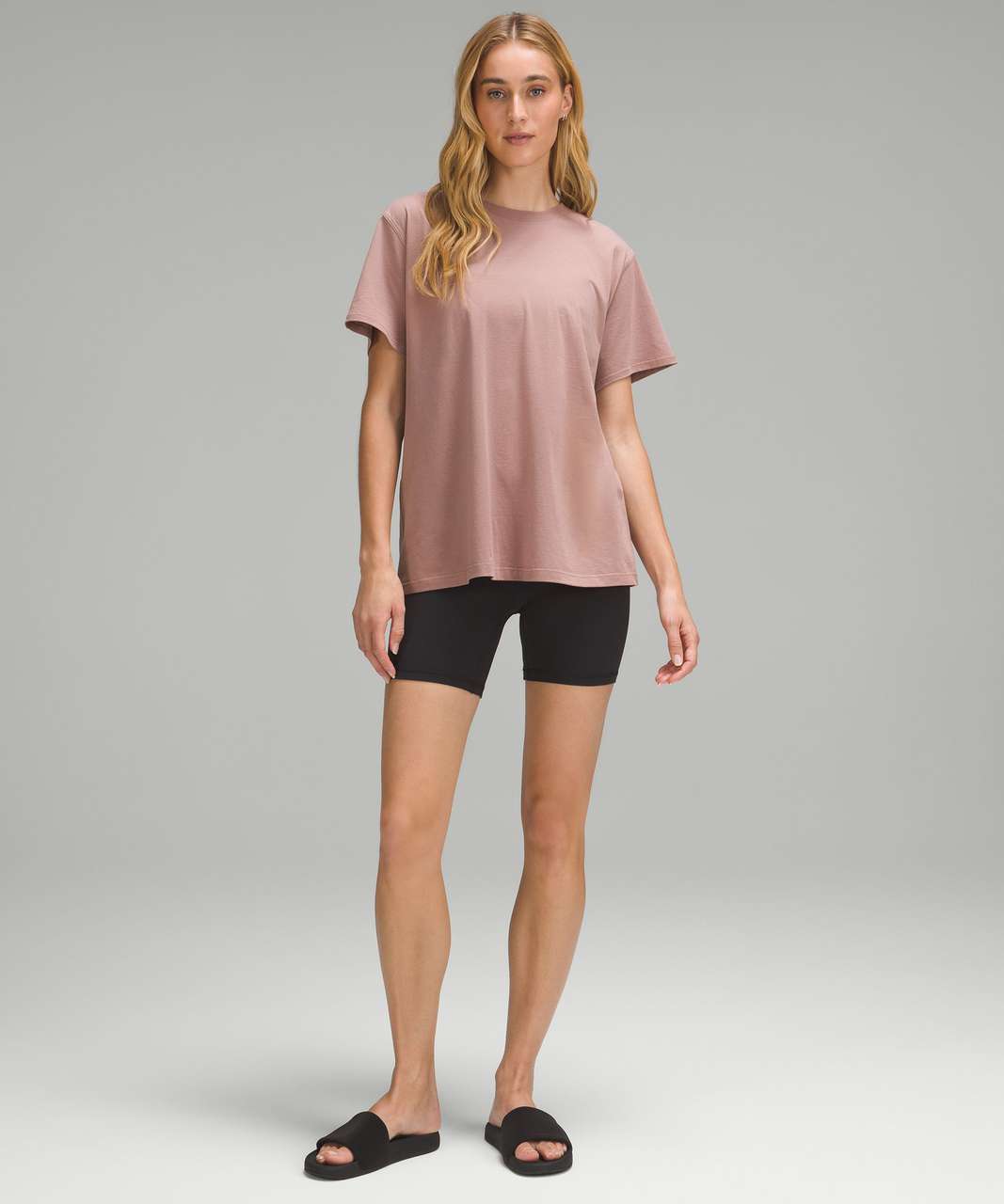 Lululemon All Yours Cotton T-Shirt - Twilight Rose - lulu fanatics