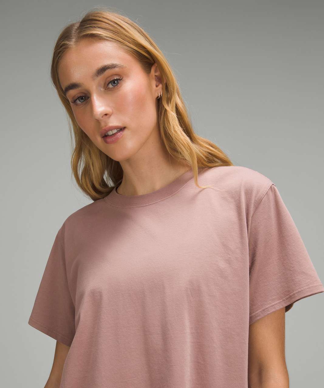 Lululemon All Yours Cotton T-Shirt - Twilight Rose - lulu fanatics