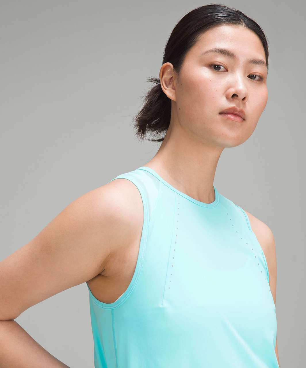 Lululemon Sculpt Cropped Tank Top - Cyan Blue