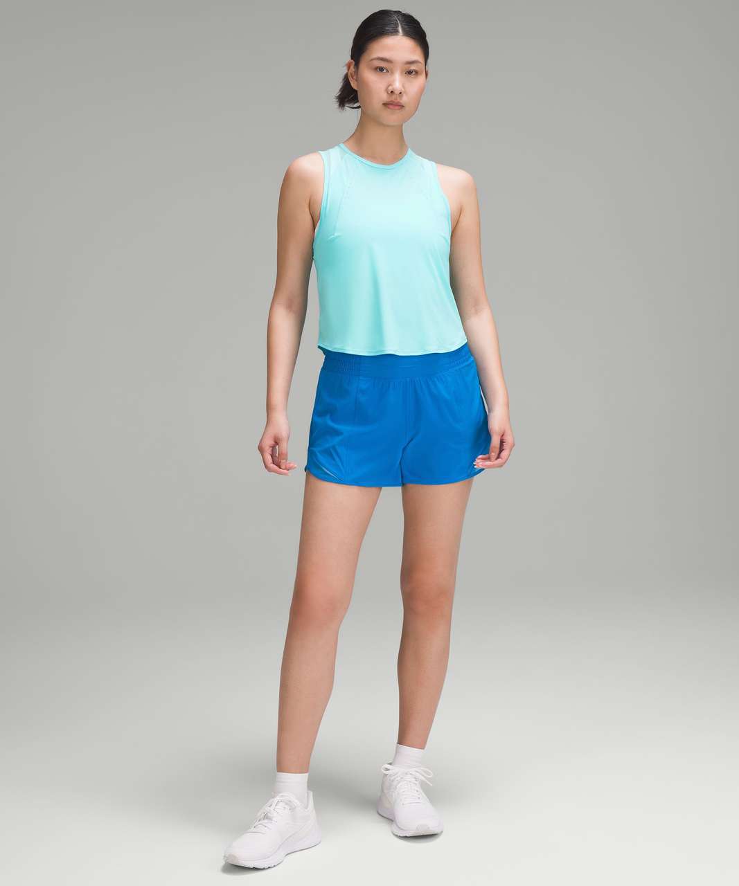 Lululemon Sculpt Cropped Tank Top - Cyan Blue