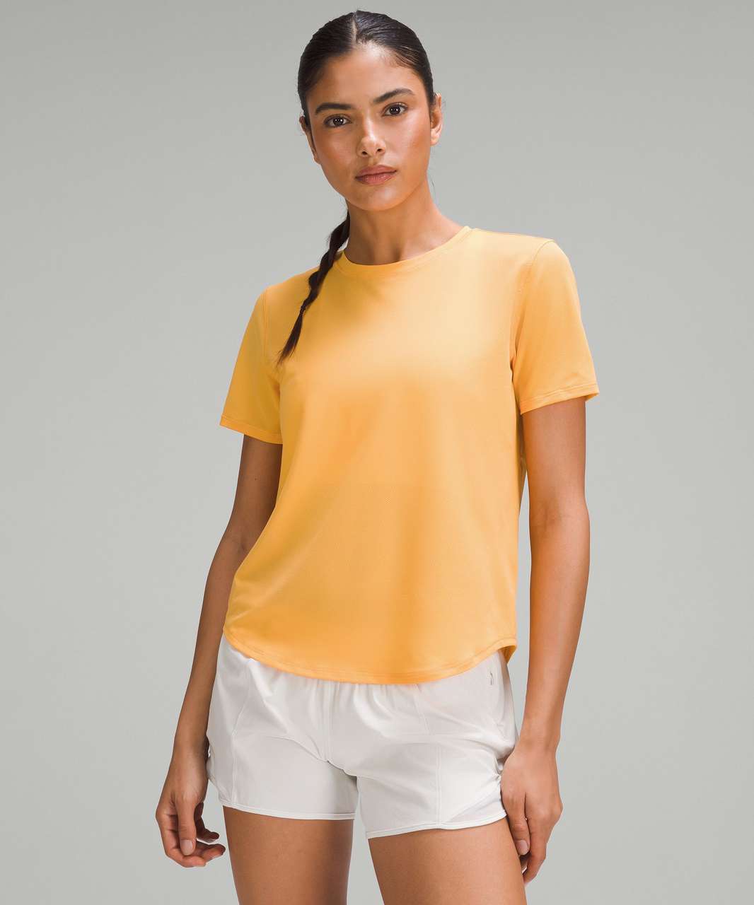 Lululemon High-Neck Running and Training T-Shirt - Mango Dream - lulu  fanatics