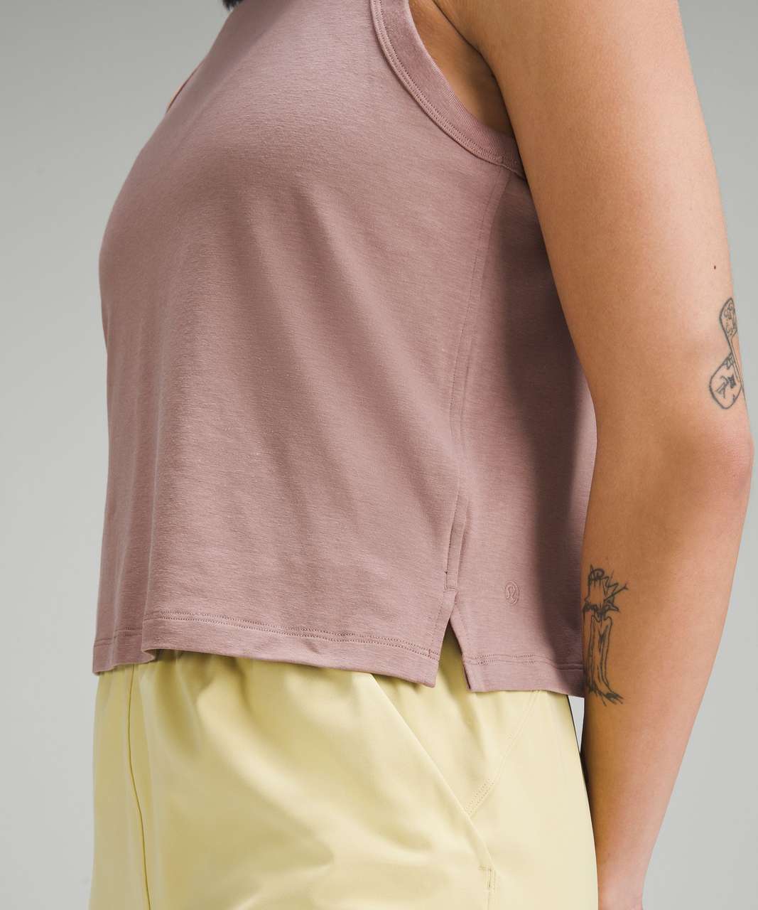 Lululemon Classic-Fit Cotton-Blend Tank Top - Twilight Rose - lulu fanatics