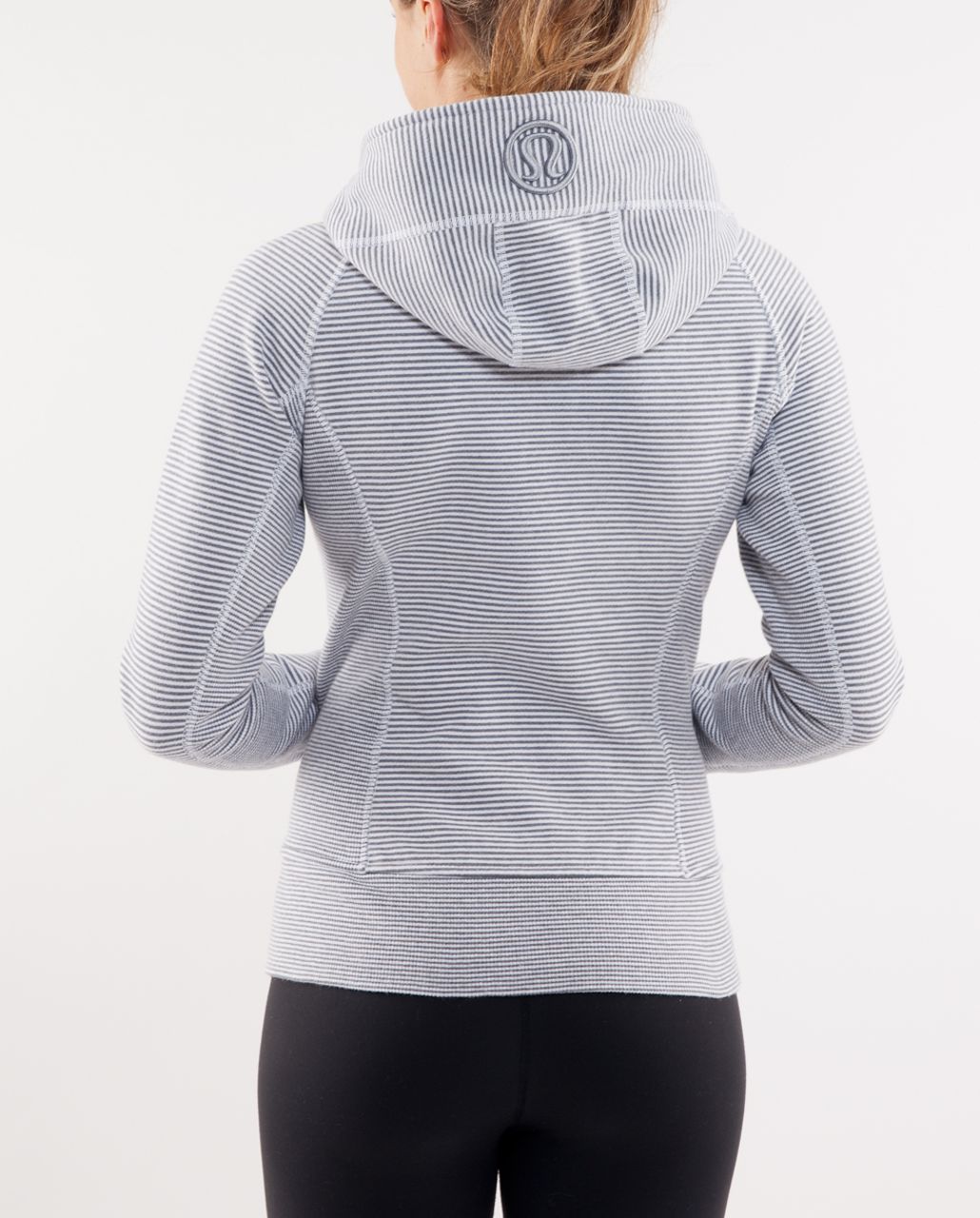 Lululemon Scuba Hoodie *Stripe - White Heathered Blurred Grey Classic Stripe  - lulu fanatics