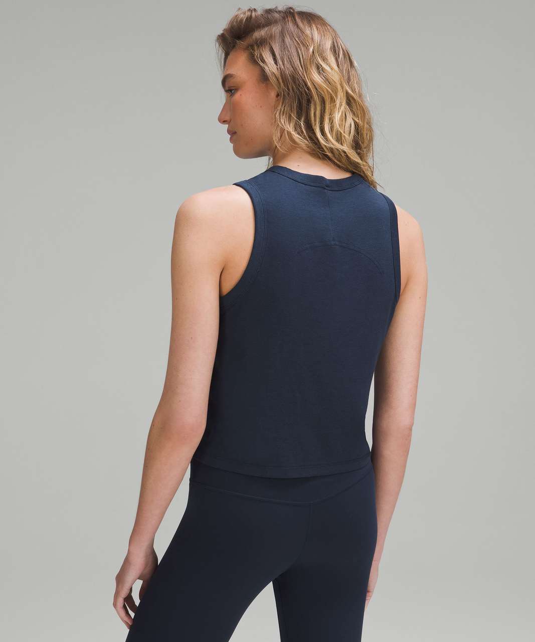 Lululemon Classic-Fit Cotton-Blend Tank Top - True Navy