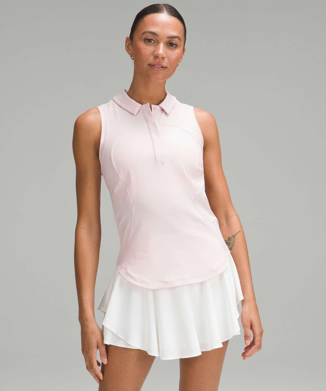 Lululemon Quick-Dry Sleeveless Polo Shirt - Flush Pink