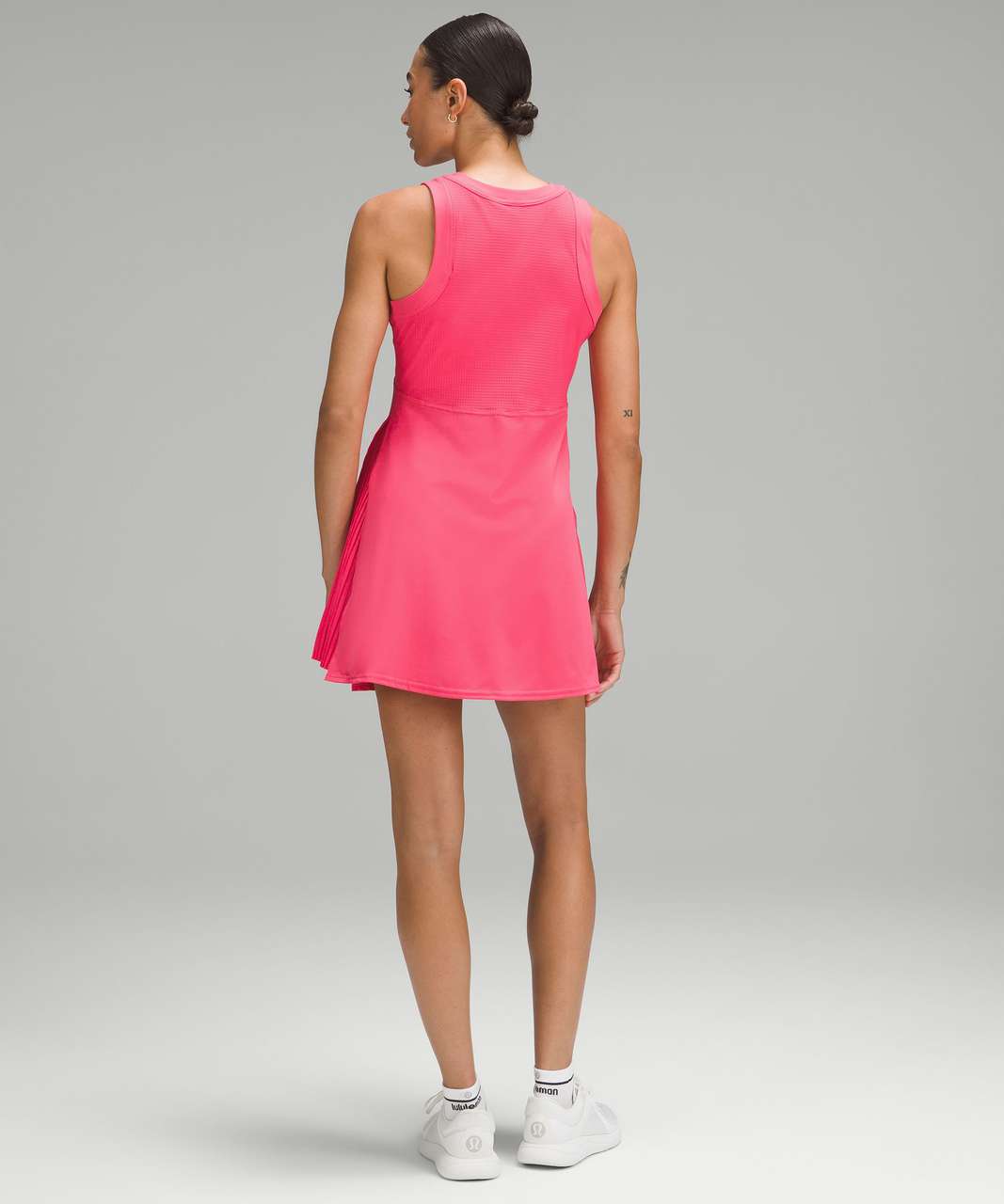 Lululemon Grid-Texture Sleeveless Tennis Dress - Lip Gloss