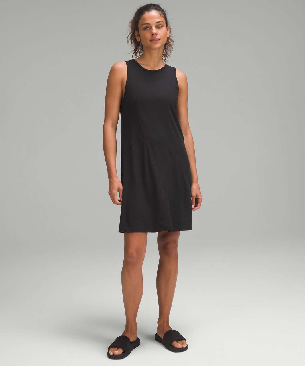 Lululemon Women's Ribbed Softstreme Slim-Fit Tank Dress Size 12