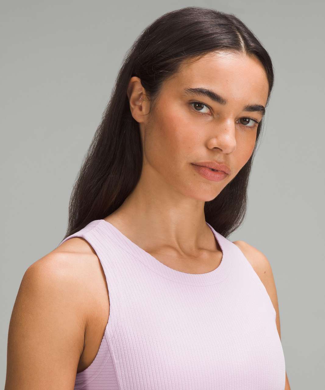 Lululemon Ribbed Softstreme Cropped Tank Top - Pink Peony