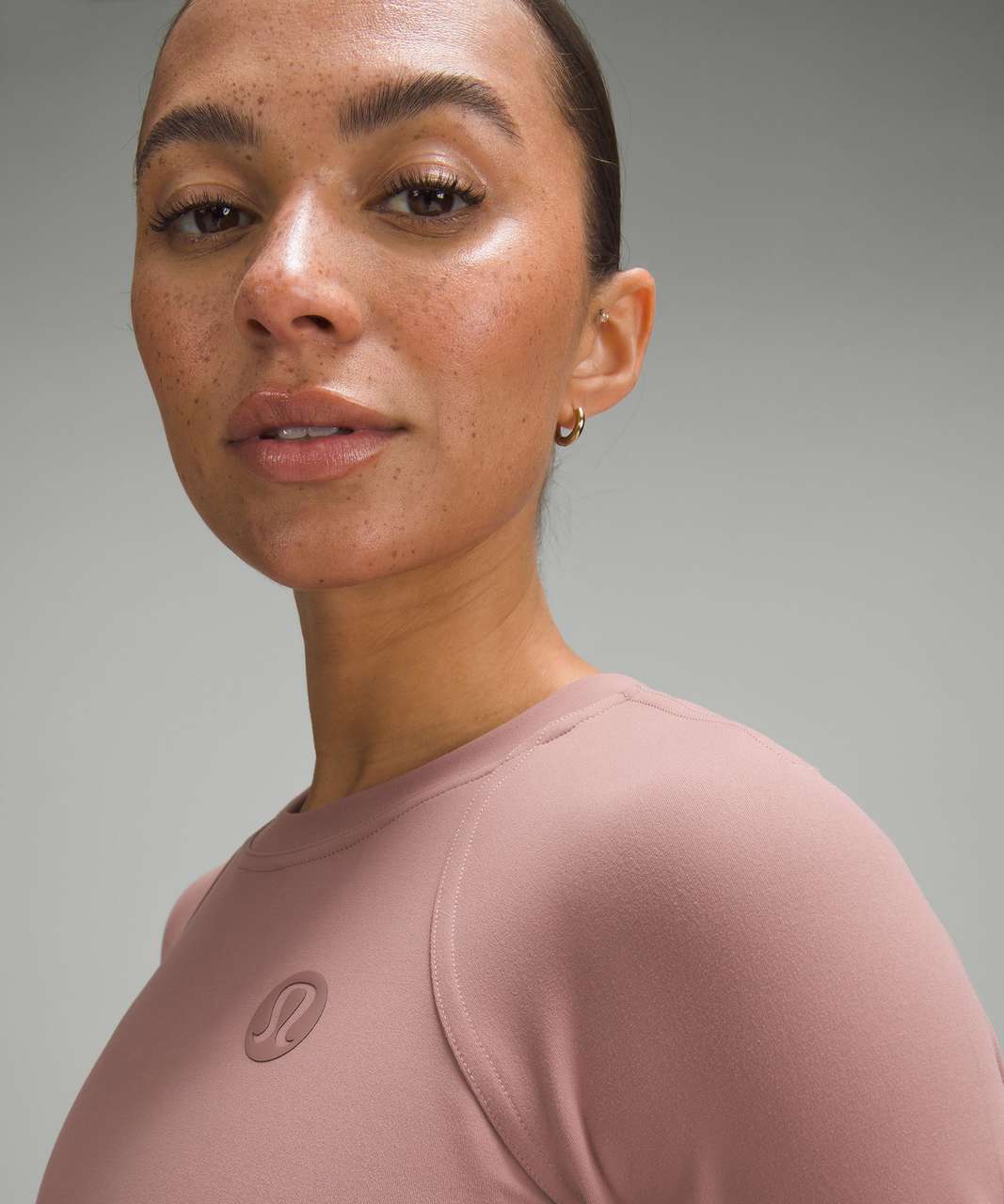 Lululemon Logo Elastic Everlux Training Long-Sleeve Shirt - Twilight Rose - lulu  fanatics