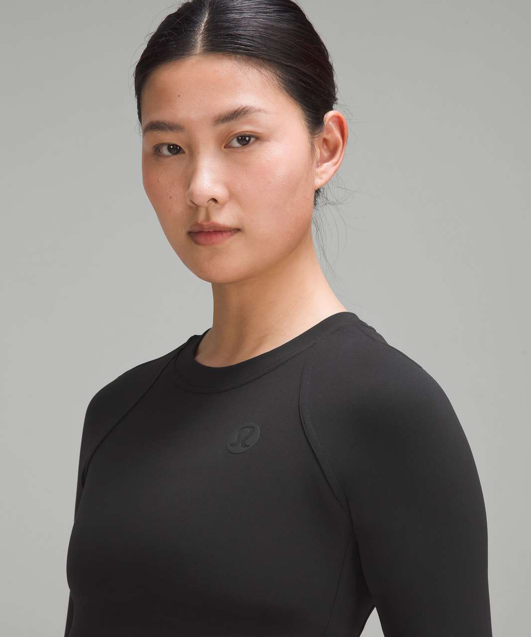 Lululemon Logo Elastic Everlux Training Long-Sleeve Shirt - Black ...