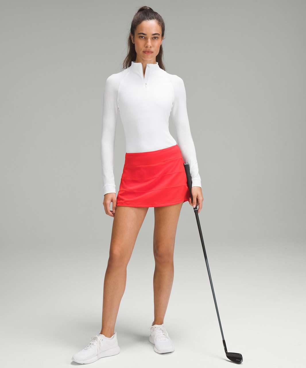 Lululemon Nulux Half-Zip Golf Long-Sleeve Shirt - White