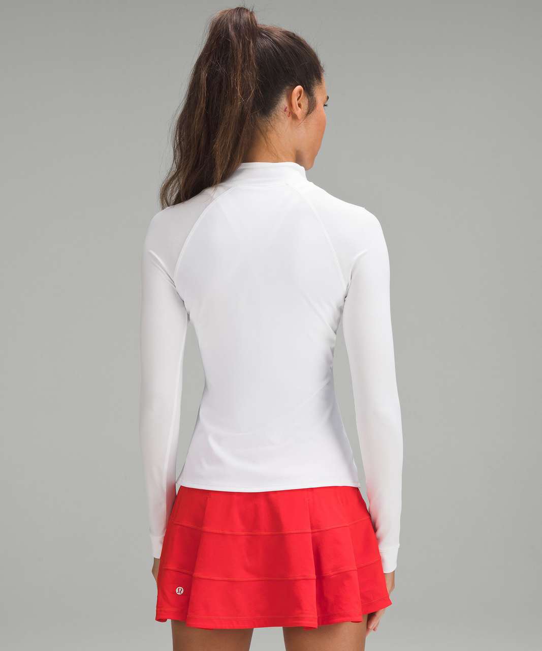 Lululemon Nulux Half-Zip Golf Long-Sleeve Shirt - White