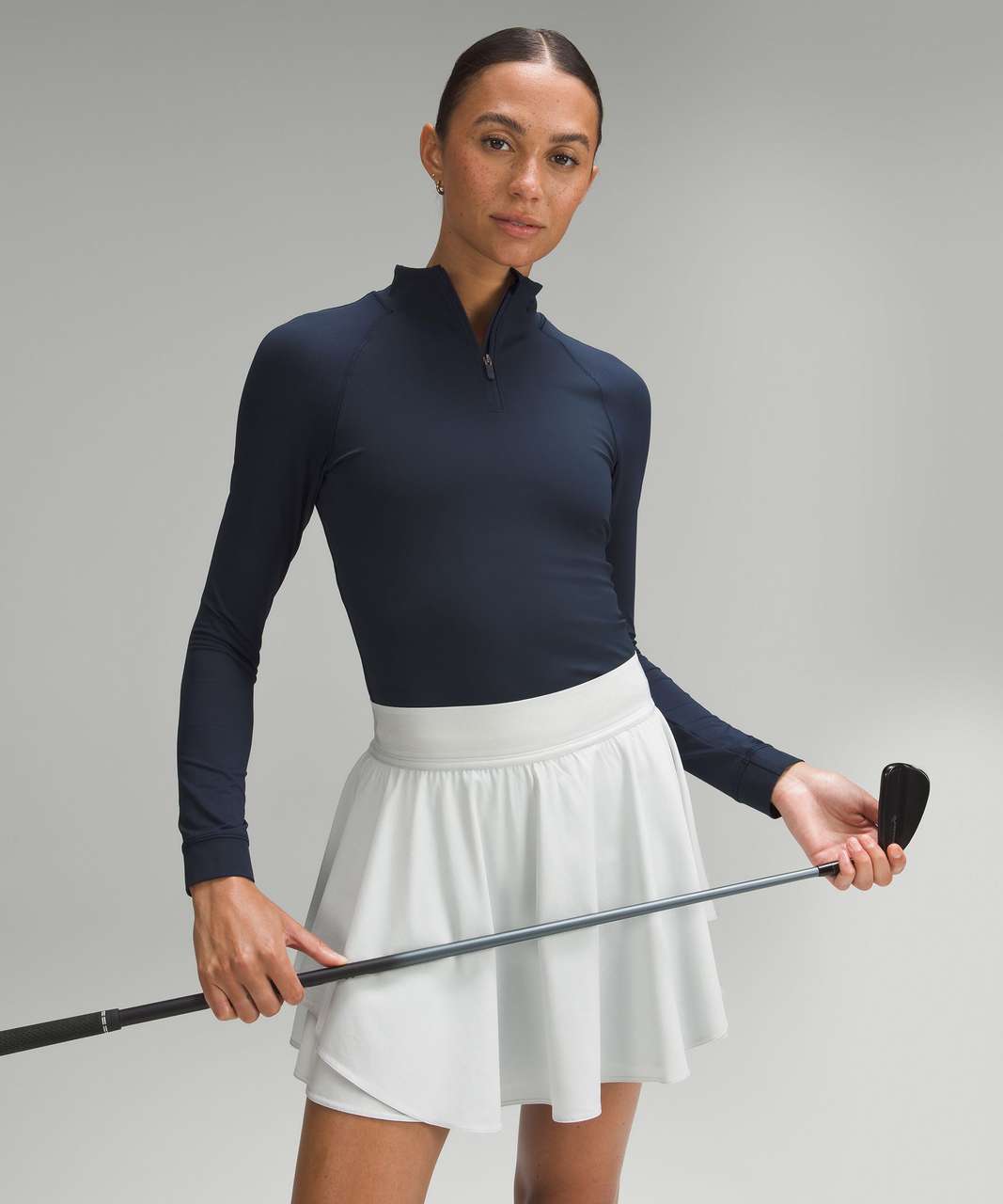 Lululemon Nulux Half-Zip Golf Long-Sleeve Shirt - True Navy