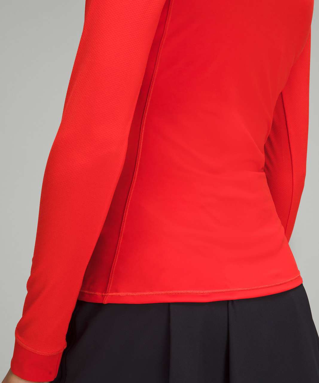 Lululemon Nulux Half-Zip Golf Long-Sleeve Shirt - Hot Heat