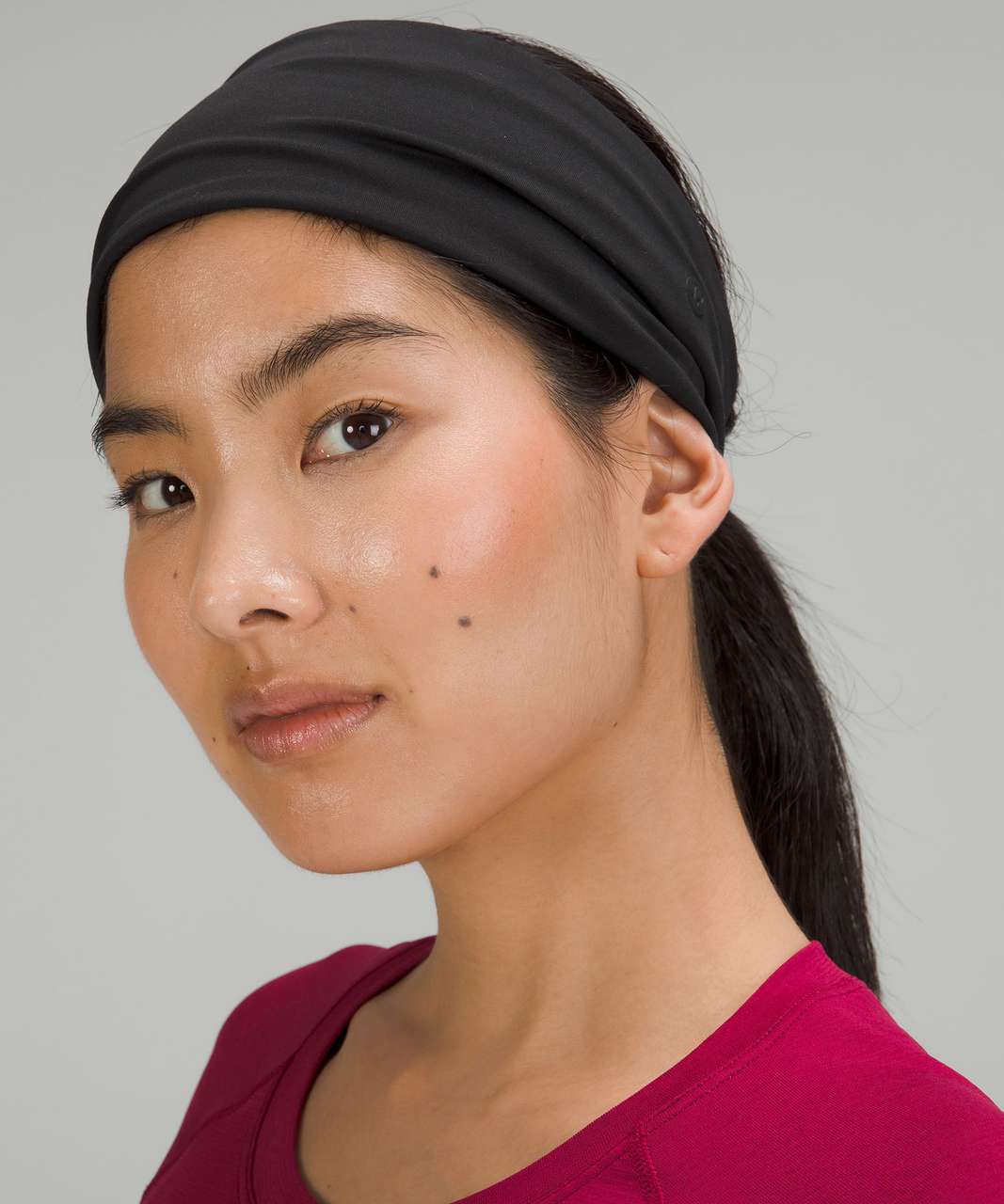 Lululemon Womens Fringe Fighter Headband *Nulu - Black / Black