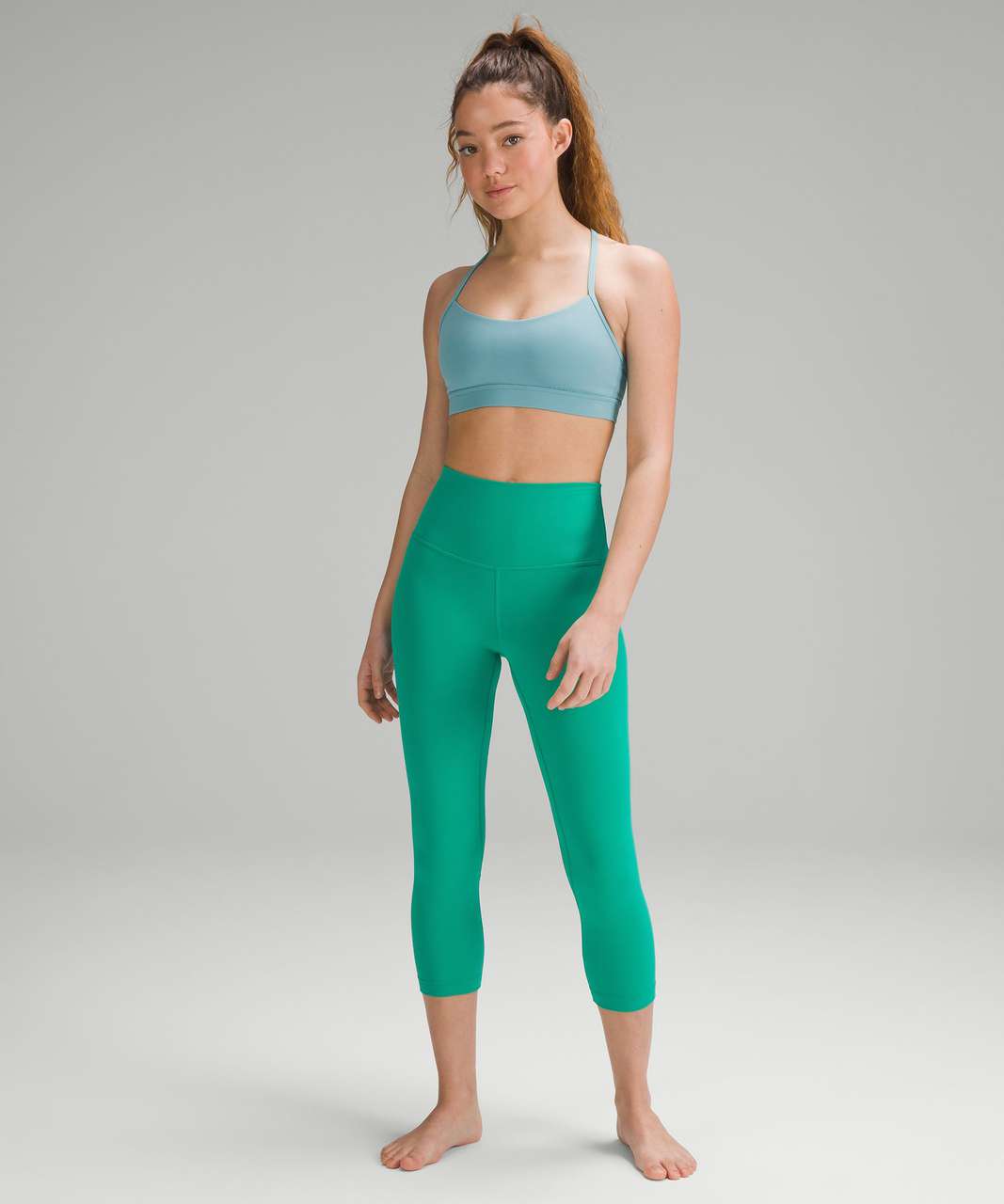 Lululemon Flow Y Nulu Bra *Light Support, A–C Cups - Tidal Teal - lulu  fanatics