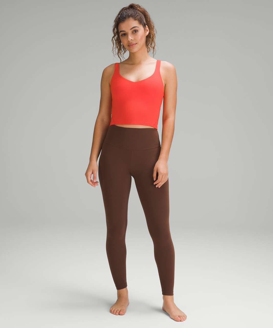 Lululemon Sable Align High Neck Tank Top Orange Size 4 - $25 (63% Off  Retail) - From Sophia