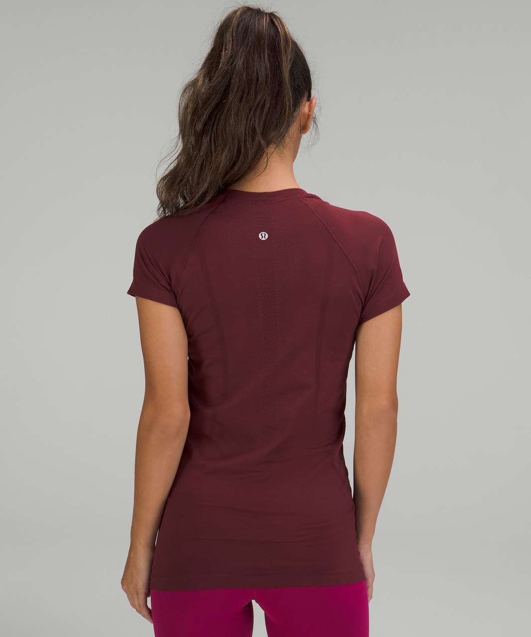 Lululemon New Year Swiftly Tech Short Sleeve Shirt 2.0 - Dark Red / Dark  Red - lulu fanatics