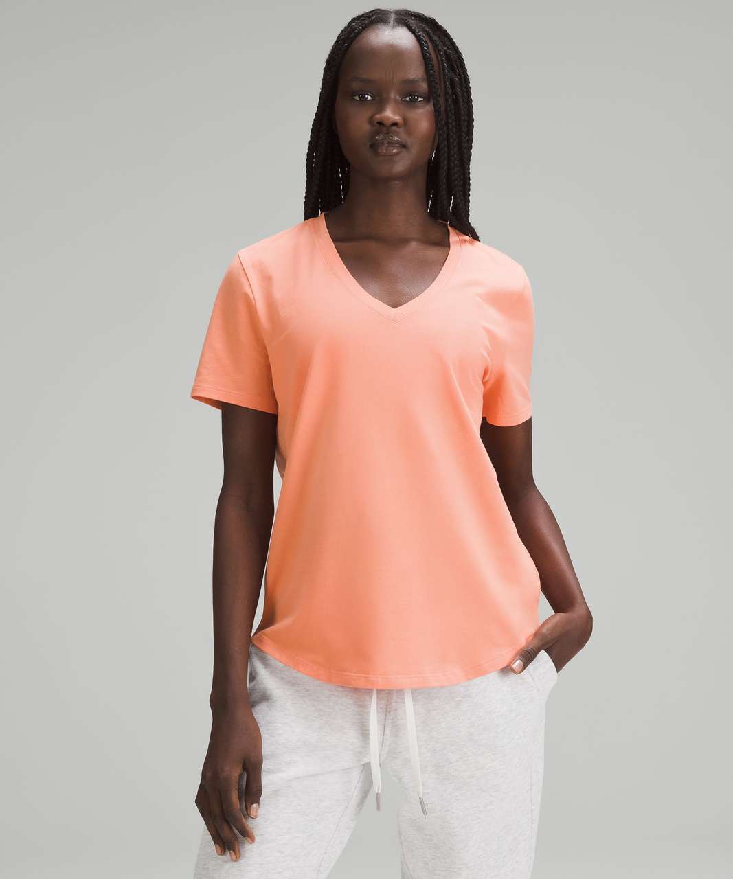 Lululemon Love V-Neck T-Shirt - Sunny Coral