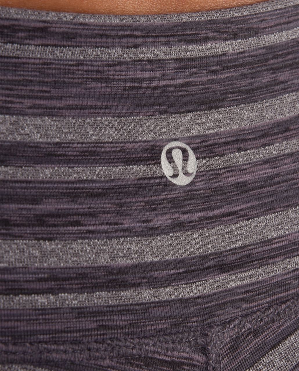 NEW LULULEMON Wunder Under Crop HR 21 6 Hype Stripe Black White