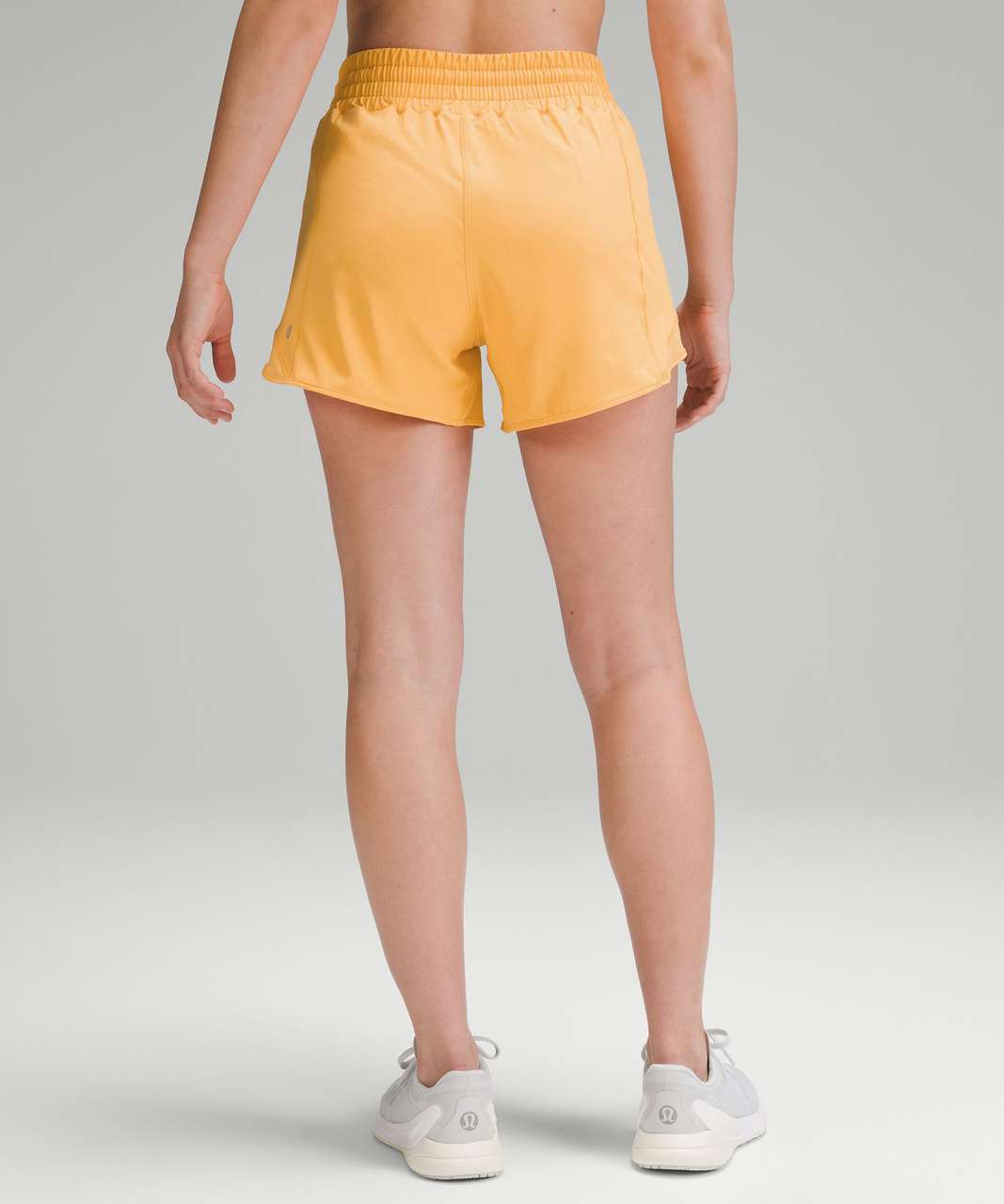 Lululemon Hotty Hot High-Rise Lined Short 4" - Mango Dream