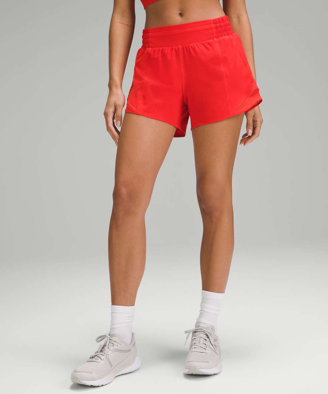 Lululemon Hotty Hot High-Rise Lined Short 4 - Hot Heat - lulu