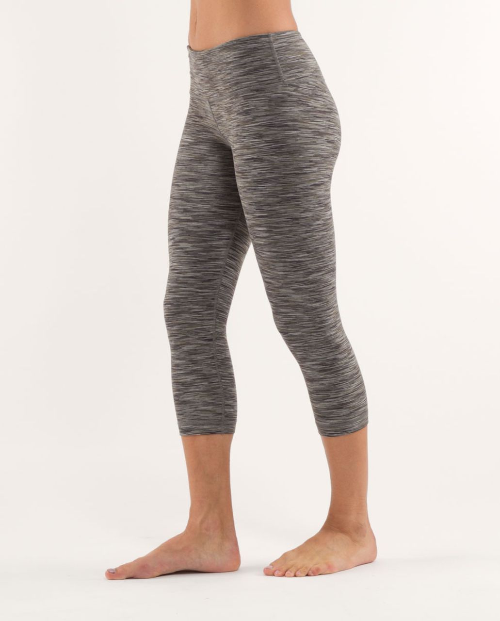 Lululemon Wunder Under Crop - Wren Space Dye /  Wren