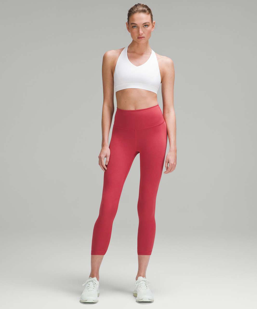 Lululemon Size 4 Wunder Train HR Tight 25 *Fade Red SRM1 Everlux